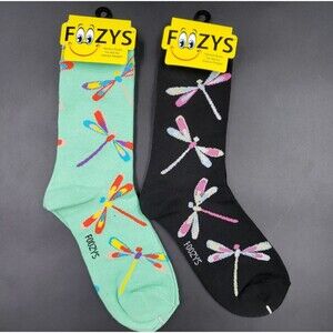 Womens Dragonfly Socks Insect Cute Cheerful Gift Fairies Novelty 2 PAIRS Foozys